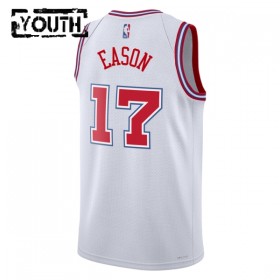Camiseta Niños NBA Houston Rockets Tari Eason 2025-26 Nike City Edition Blanco Swingman